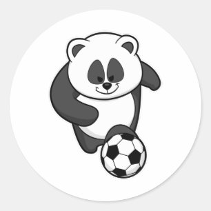 サッカーのサッカー選手としてのパンダ ラウンドシール