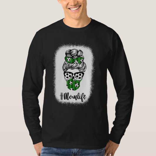 サッカーのサングラスを着た漂白の散らかったパンヘア Tシャツ (正面)