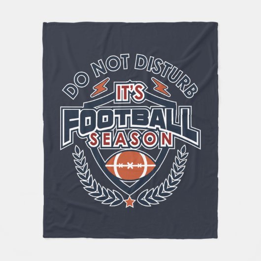 サッカーのシーズンがスポーツの邪魔にならない フリースブランケット (正面)