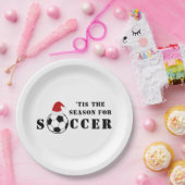サッカーのシーズンだ |クリスマス ペーパープレート (パーティー)
