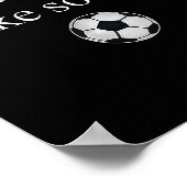 サッカーのシーズンゲーおもしろいムが好きらしい ポスター (角)