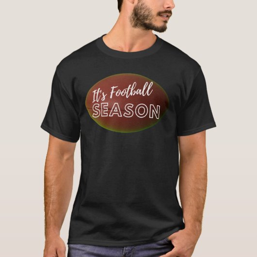 サッカーのシーズンゲームデイサッカーファンだ Tシャツ (正面)