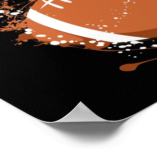 サッカーのシーズン選手コーチのサッカーの試合日 ポスター (角)