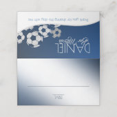 サッカーのシーティングカード プレイスカード (外部開封)