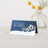 サッカーのシーティングカード プレイスカード (裏面)