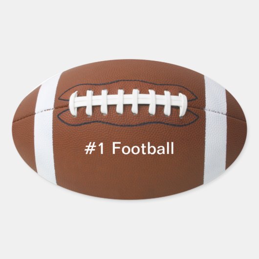 サッカーのシール 楕円形シール (正面)