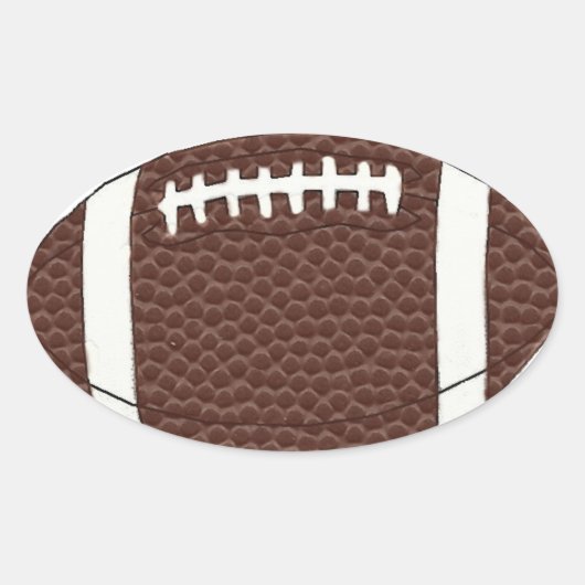 サッカーのシール 楕円形シール (正面)