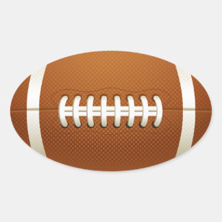 サッカーのシール 楕円形シール