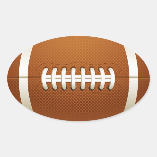 サッカーのシール 楕円形シール (正面)