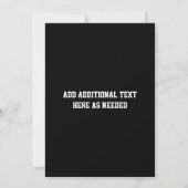 サッカーのジェンダーリビールパーティーベビーシャワー 招待状 (裏面)