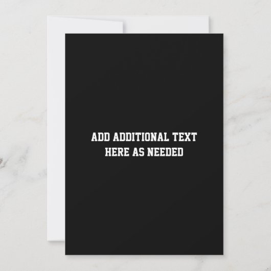 サッカーのジェンダーリビールパーティーベビーシャワー 招待状 (裏面)