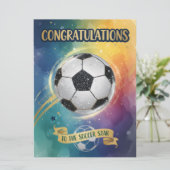 サッカーのスターおめでとう カード (スタンド正面)