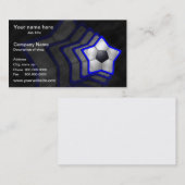 サッカーのスターのテンプレートの名刺 名刺 (正面/裏面)