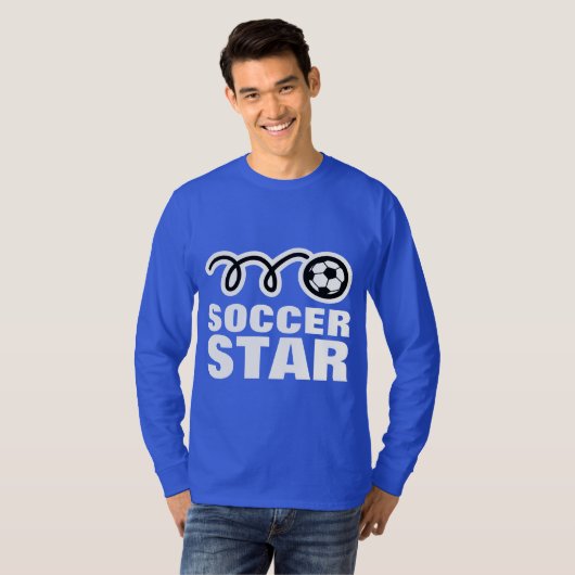 サッカーのスターのワイシャツ Tシャツ (正面フル)