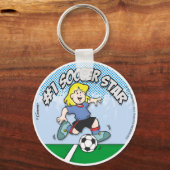 サッカーのスターガール キーホルダー (正面)