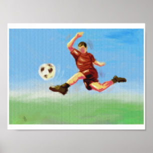 サッカーのスター ポスター