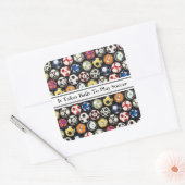 サッカーのステッカーに遊ボールを取る スクエアシール (封筒)