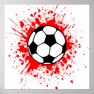 サッカーのスプラッツ ポスター