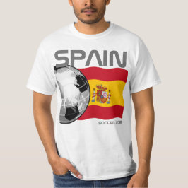 サッカーのスペインのTシャツ Tシャツ
