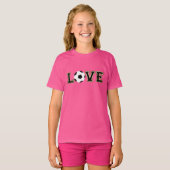 サッカーのスポーツが大好き Tシャツ (正面フル)