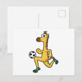 サッカーのスポーツでのキリン ポストカード (正面/裏面)