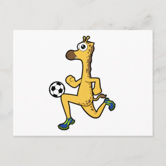 サッカーのスポーツでのキリン ポストカード (正面)