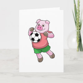サッカーのスポーツでの豚 カード