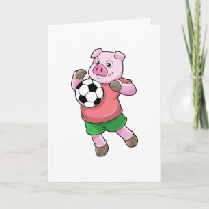 サッカーのスポーツでの豚 カード