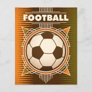 サッカーのスポーツボール チラシ