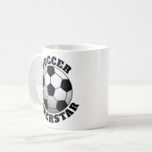 サッカーのスーパースタースポーツ コーヒーマグカップ (正面左)