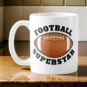 サッカーのスーパースタースポーツ コーヒーマグカップ
