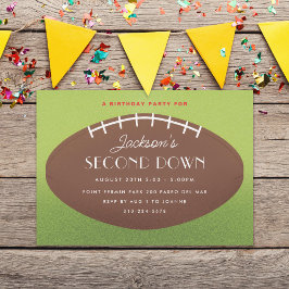 サッカーのセカンドダウンバースデーパーティー 招待状
