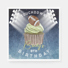 サッカーのタッチダウン誕生日パーティー スタンダードランチョンナプキン