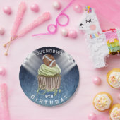 サッカーのタッチダウン誕生日パーティー ペーパープレート (パーティー)