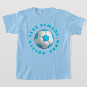 サッカーのターコイズ Tシャツ