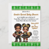 サッカーのチアリーダー性別の公開パーティー 招待状 (正面)