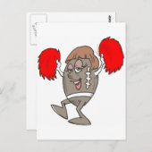 サッカーのチアリーダー ポストカード (正面/裏面)