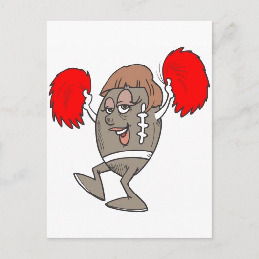 サッカーのチアリーダー ポストカード (正面)