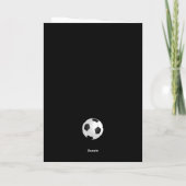 サッカーのチーム選手コーチ サンキューカード (裏面)
