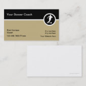 サッカーのテーマの名刺 名刺 (正面/裏面)