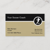 サッカーのテーマの名刺 名刺 (正面)