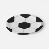 サッカーのテーマの子ども向けサッカーボール大会 ペーパープレート (アングル)