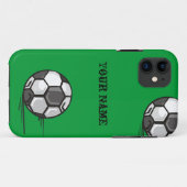 サッカーのテーマのiPhone 5の場合 Case-Mate iPhoneケース (裏面(横))