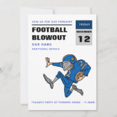 サッカーのテールゲートパーティの招待状カスタマイズ-  招待状 (正面)