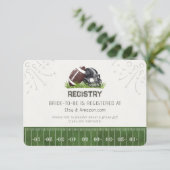 サッカーのテールゲート&祝ブライダルレジストリ エンクロージャーカード (スタンド正面)