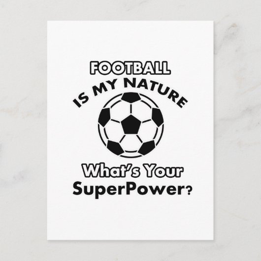 サッカーのデザイン ポストカード (正面)