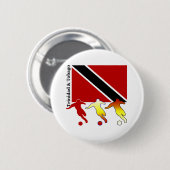 サッカーのトリニダードボタン 缶バッジ (正面&裏面)