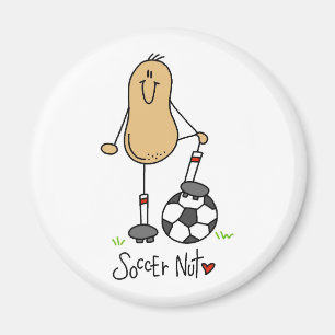 サッカーのナット マグネット