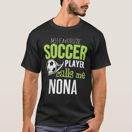 サッカーのノナお気に入りのが私を呼ぶ Tシャツ (正面)