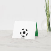 サッカーのハッピーバースデーカード カード (裏面)
